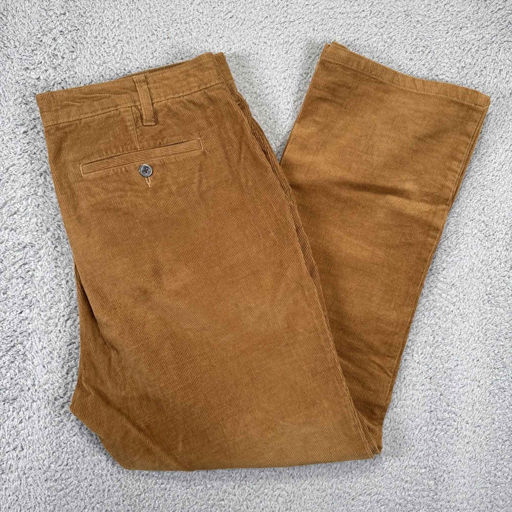 Orvis Corduroy Pants‎ Mens 36x30 (fit 38x30) Supercord Wide Wale Brown Stretch